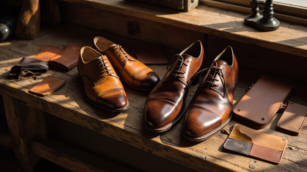 "Le cuir portugais et espagnol : chaussures et petite maroquinerie artisanale". 