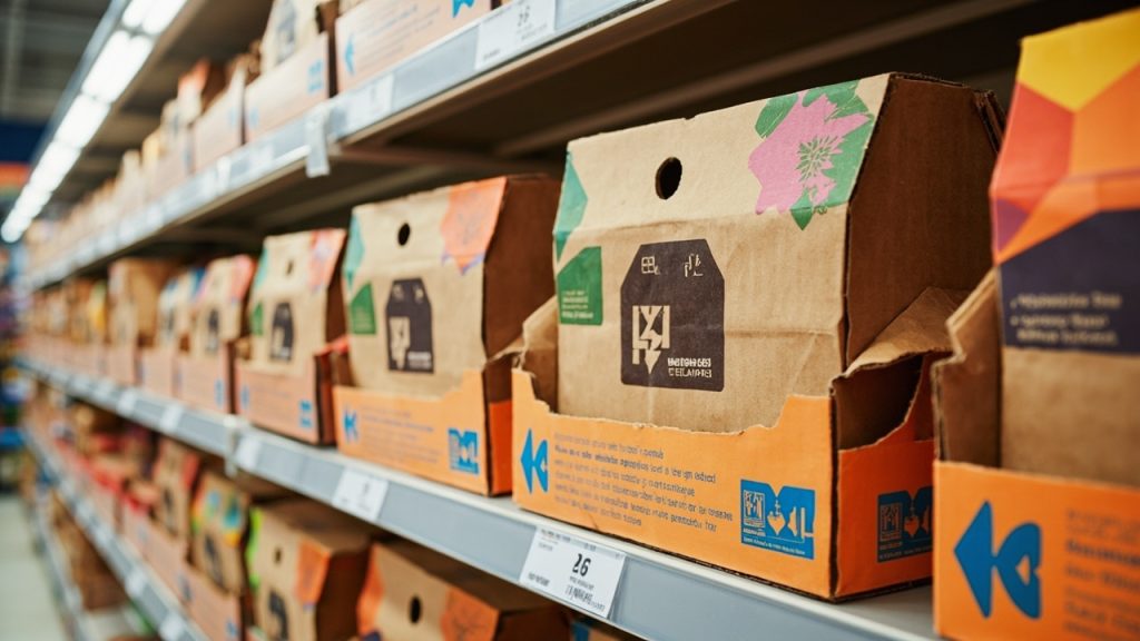 "Emballages prêts à la vente : contraintes logistiques et impact branding".